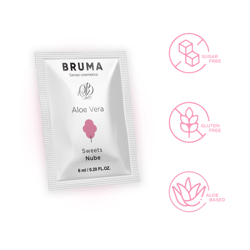 BRUMA - GEL DESLIZANTE DE ALOE VERA SABOR DOCES 6 ML