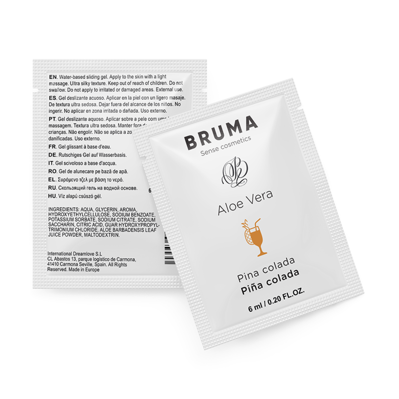 BRUMA - GEL DESLIZANTE DE ALOE VERA SABOR PINA COLADA 6 ML