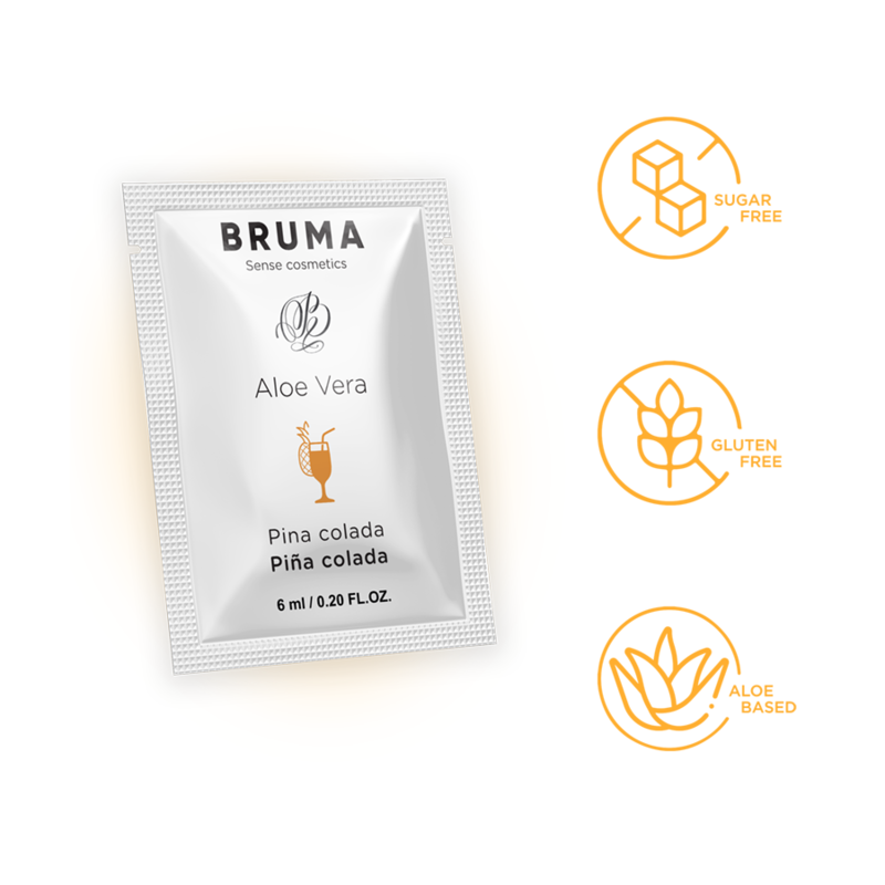 BRUMA - GEL DESLIZANTE DE ALOE VERA SABOR PINA COLADA 6 ML