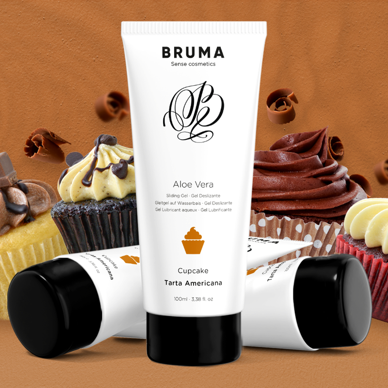 BRUMA - GEL DESLIZANTE DE ALOE VERA SABOR CUPCAKE 100 ML