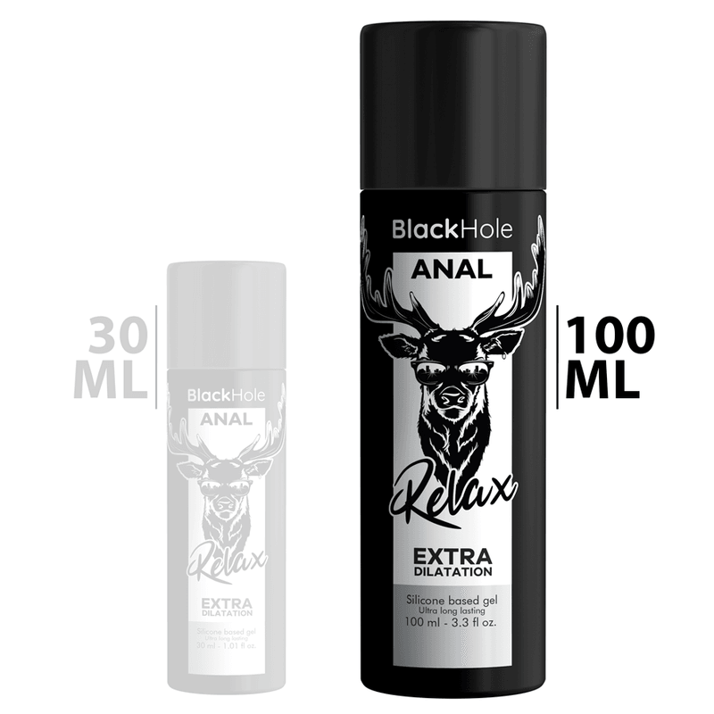 BLACK HOLE - GEL BASE DE SILICONE DILATAÇÃO ANAL 100 ML