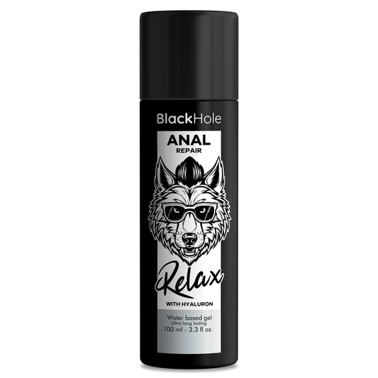 BLACK HOLE - REPARO ANAL RELAX À BASE DE ÁGUA COM HYALURON 100 ML