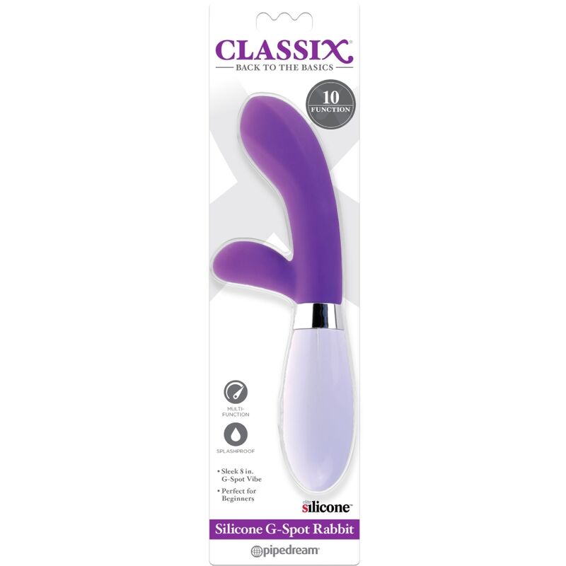 CLASSIX - VIBRADOR RABBIT VIBRATOR G-SPOT SILICONE ROXO