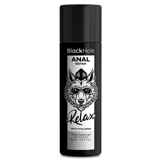 BLACK HOLE - REPARO ANAL RELAX À BASE DE ÁGUA COM HIALURON 30 ML