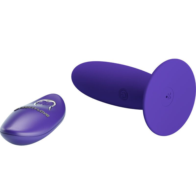 PRETTY LOVE - JUVENTUDE PLUG VIBRADOR ANAL CONTROLE REMOTO VIOLETA