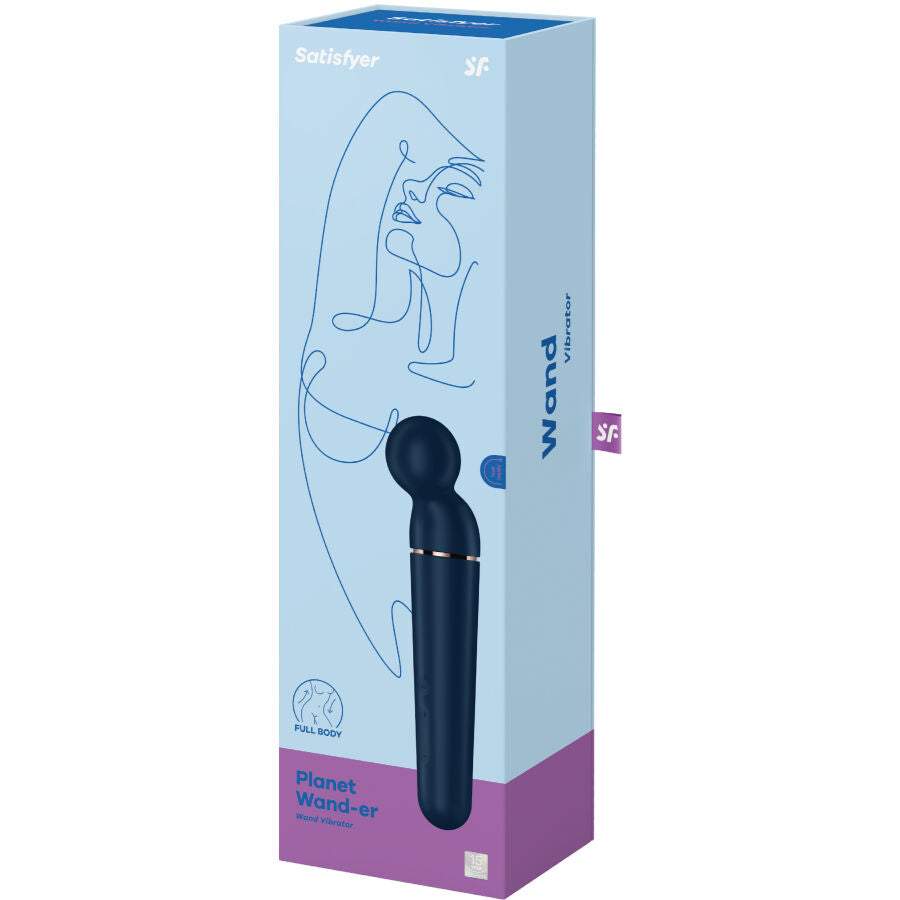 SATISFYER - PLANETA WAND-ER VIBRADOR MASSAGER BERRY