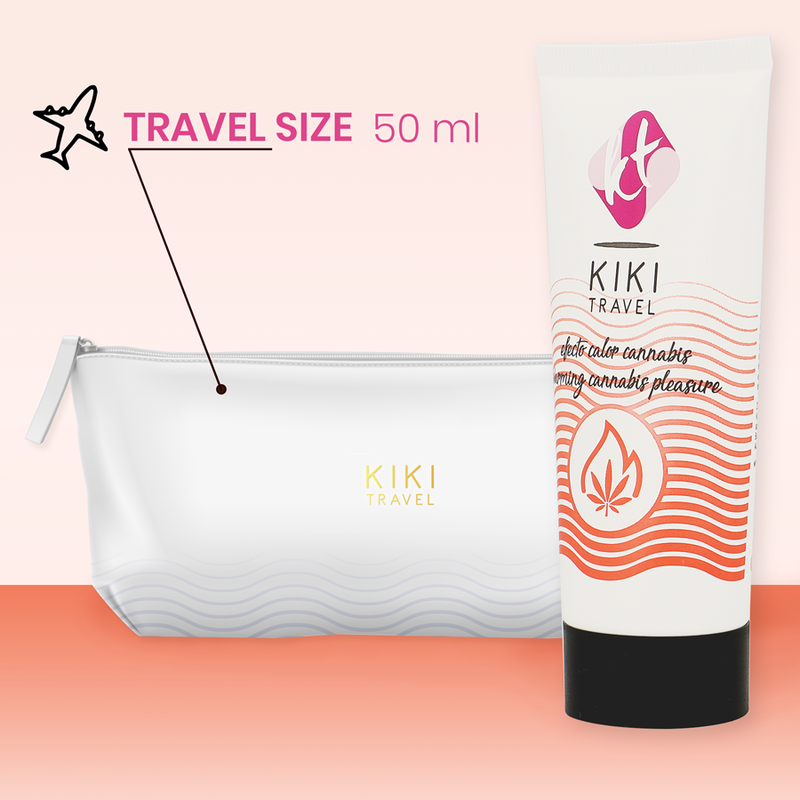 KIKÍ TRAVEL - CANNABIS LUBRIFICANTE DE EFEITO QUENTE 50 ML