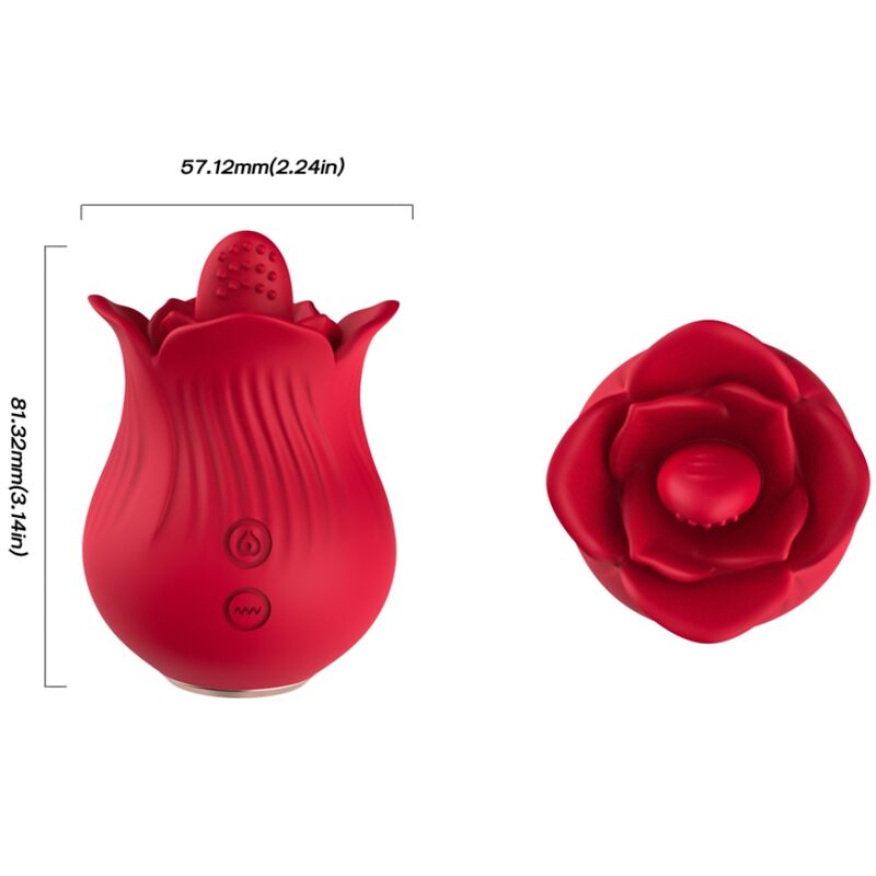 ARMONY - VIBRADOR E ESTIMULADOR ROSA VERMELHO