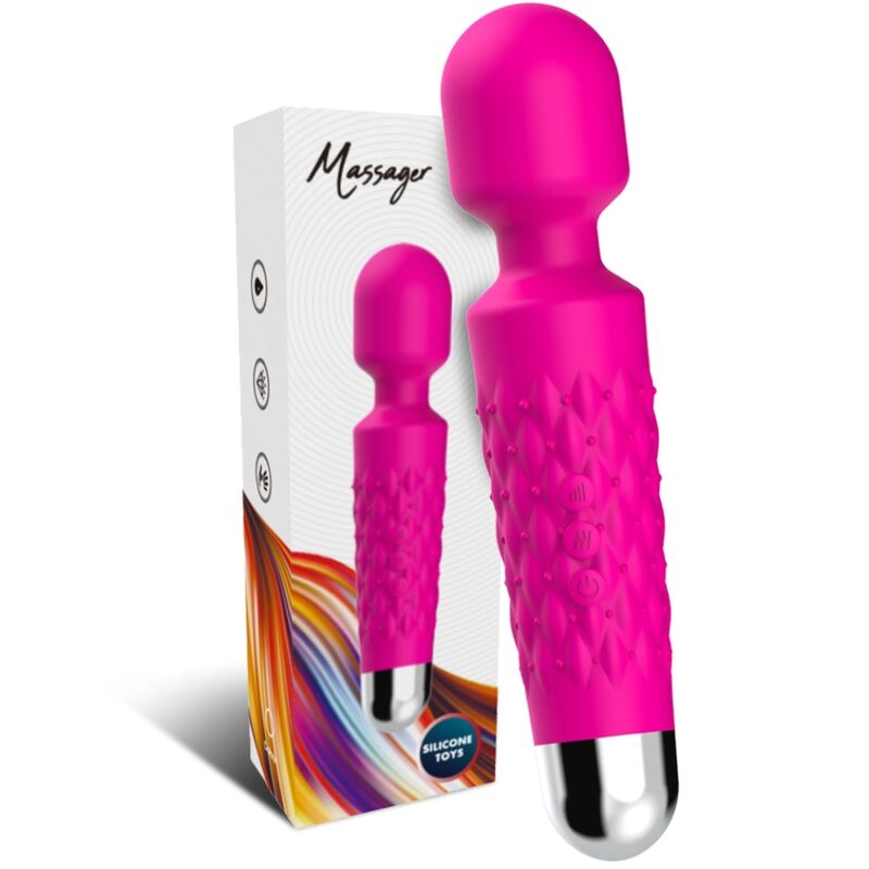 ARMONY - MASSAGER POSTMAN E VIBRADOR CABEÇA SUPER FLEXÍVEL FÚCSIA