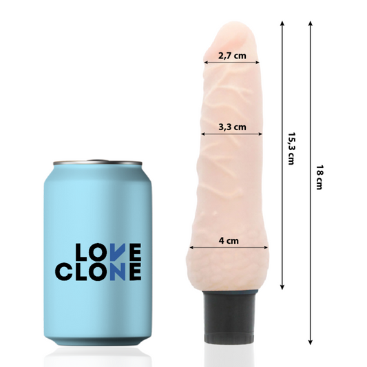 LOVECLONE - VIBRADOR AUTO LUBRIFICANTE SVEN 18.5 CM -O- 3.3 CM