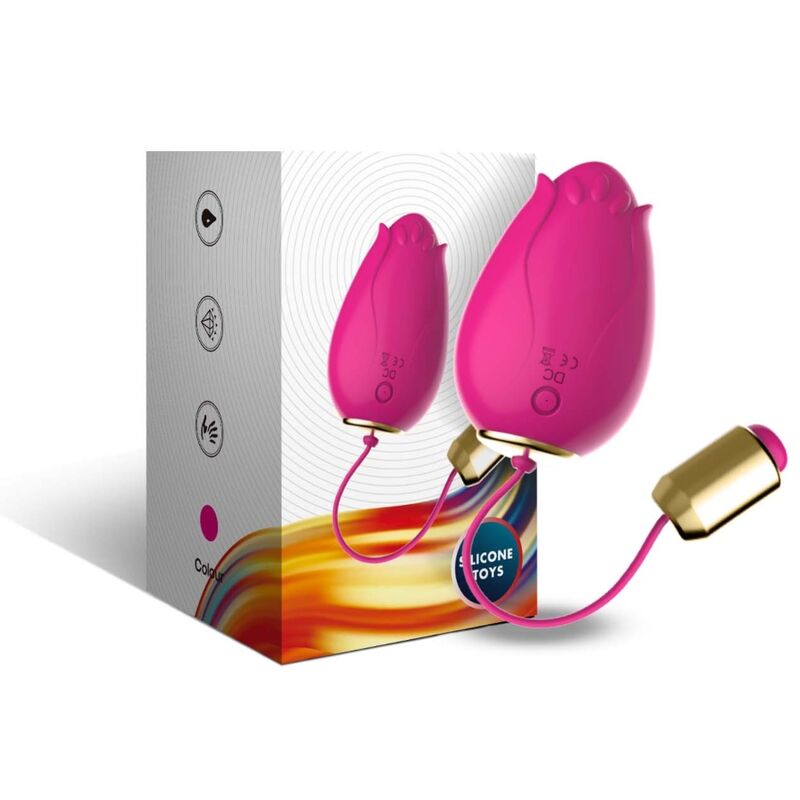 ARMONY - VIBRADOR DE OVO MANDALA G-SPOT CONTROLE REMOTO FÚCSIA