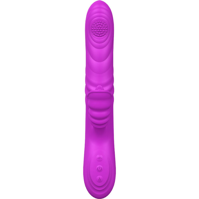 ARMONY - VIBRADOR MULTIFUNO ANGELIA COM LÍNGUA ESTIMULANTE EFEITO CALOR VIOLETA