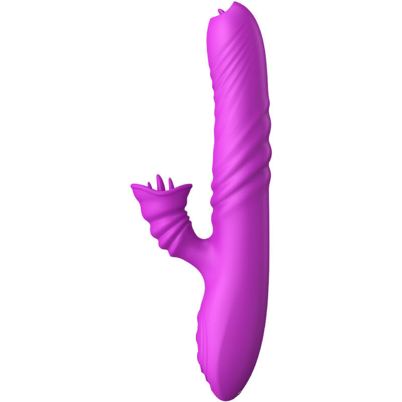 ARMONY - ANGELIA VIBRADOR MULTIFUNO LÍNGUA DUPLA EFEITO DE CALOR VIOLETA