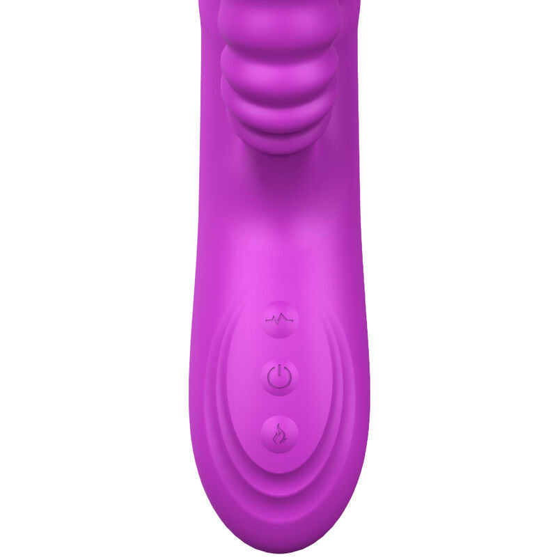 ARMONY - ANGELIA VIBRADOR MULTIFUNO LÍNGUA DUPLA EFEITO DE CALOR VIOLETA