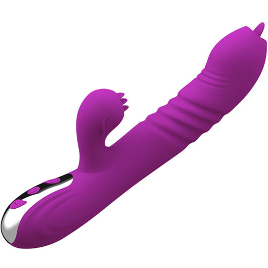 ARMONY - FAIRY MULTIFUNO VIBRADOR DE LÍNGUA DUPLA EFEITO DE CALOR VIOLETA