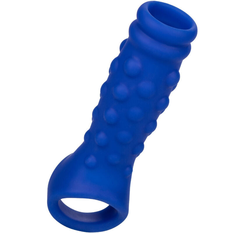 CALEXOTICS - ADMIRAL CAPA PARA PÊNIS COM FRISAS SILICONE LÍQUIDO AZUL