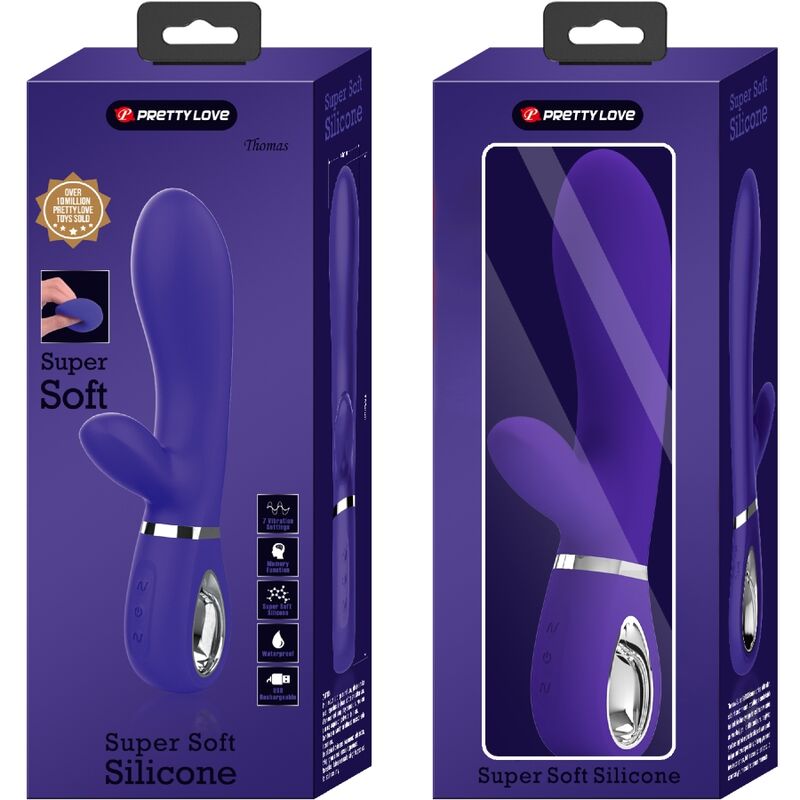 PRETTY LOVE - VIBRADOR MULTIFUNO G-SPOT THOMAS ROXO