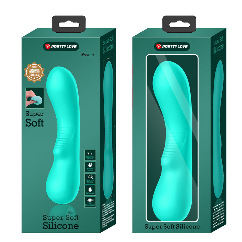 PRETTY LOVE - VIBRADOR RECARREGVEL PRESCOTT AQUA VERDE