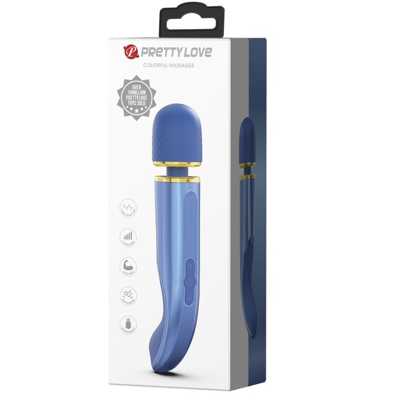 PRETTY LOVE - MASSAGER 7 MODOS DE VIBRAO AZUL