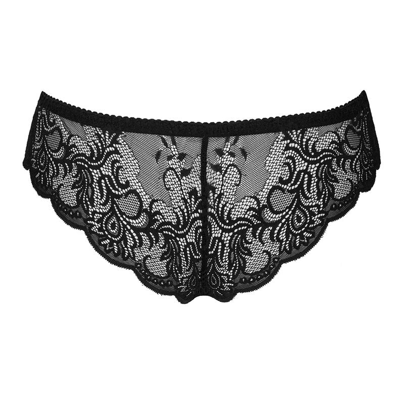 LIVCO CORSETTI FASHION - LOVE STORY LC 90679 CALCINHA SEM CROTCHLESS PRETA