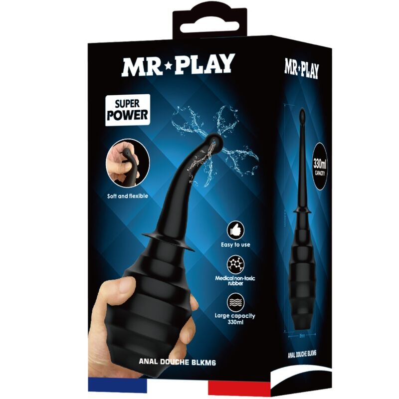 MR PLAY - DUCHA ANAL BLKM6 SUPER POWER PRETA