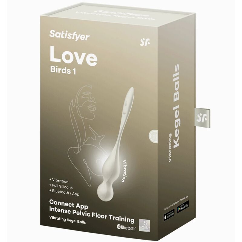 SATISFYER - BOLAS VIBRATÓRIAS DE KEGEL LOVE BIRDS BRANCO