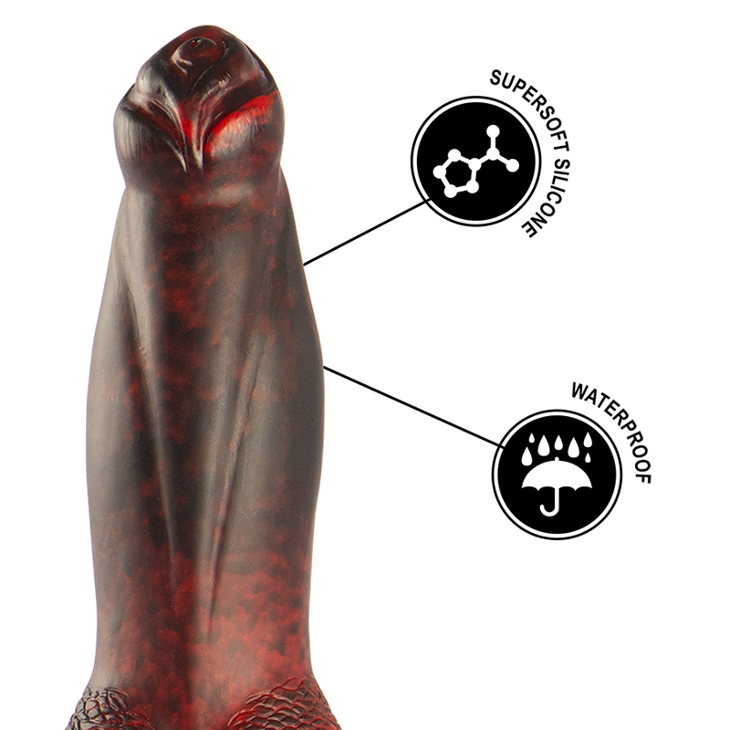 EPIC - PROMETHEUS DILDO TITAN EM CHAMAS CONTROLE REMOTO RECARREGÁVEL