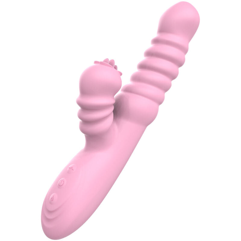 ARMONY - VIBRADOR MULTIFUNÇÃO COM EFEITO DE CALOR ESTIMULANTE DE LÍNGUA ROSA