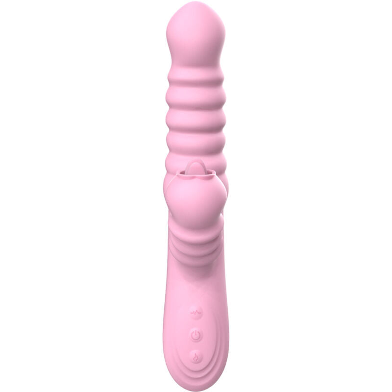 ARMONY - VIBRADOR MULTIFUNÇÃO COM EFEITO DE CALOR ESTIMULANTE DE LÍNGUA ROSA