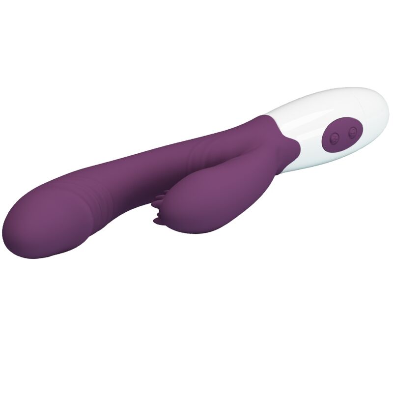 PRETTY LOVE - ANDRE VIBRADOR COELHO E ESTIMULADOR DE PONTO G ROXO