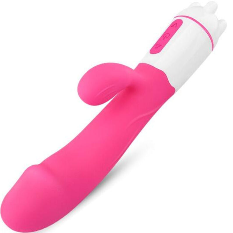 ARMONY - VIBRADOR FELIZ E ESTIMULADOR FÚCSIA RECARREGVEL