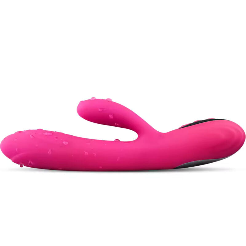 ARMONY - VIBRADOR E ESTIMULADOR FLEXÍVEL COM EFEITO DE CALOR FÚCSIA