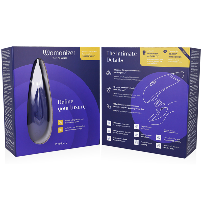 WOMANIZER - PREMIUM 2 ESTIMULADOR CLITORIAL BLUEBERRY