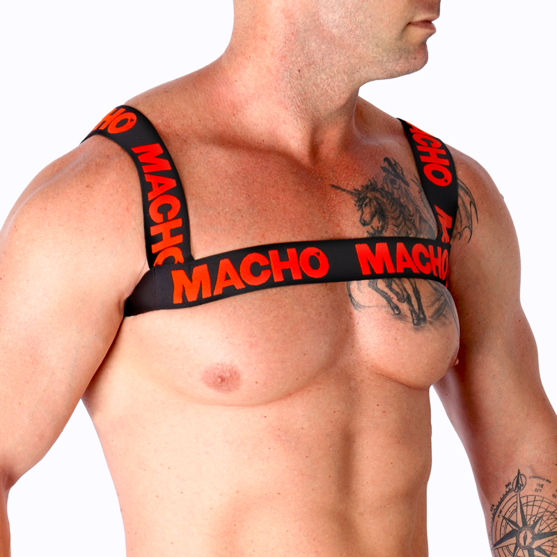 MACHO - ARNÊS DUPLO VERMELHO