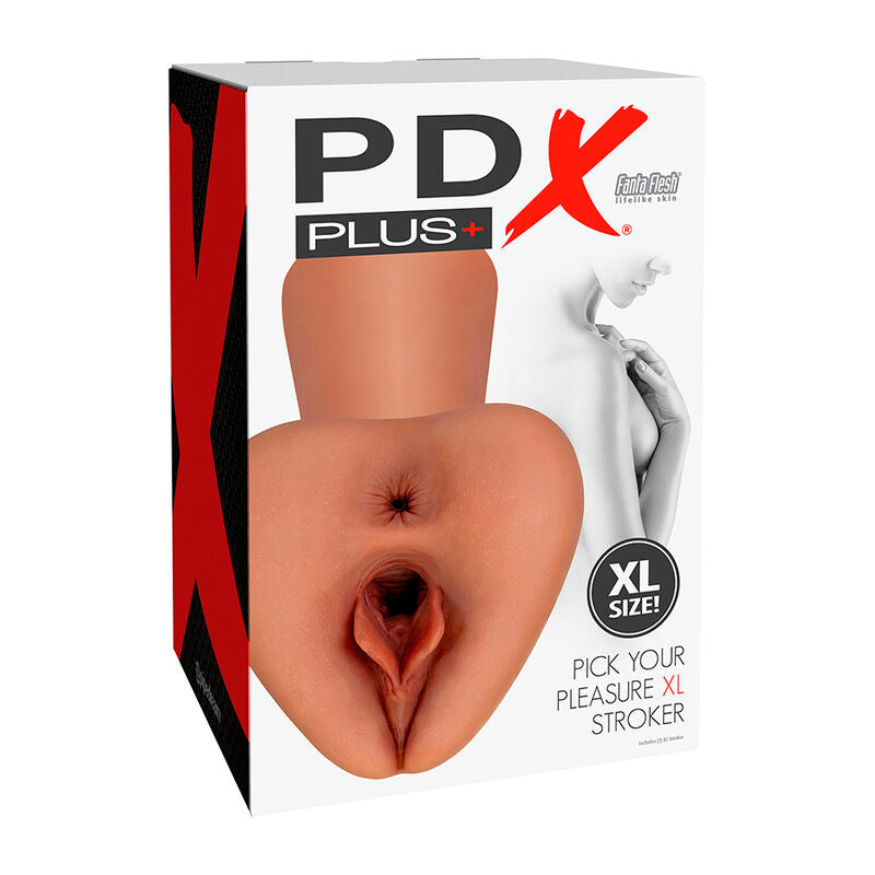 PDX PLUS - PICK YOUR PLEASURE  XL REALISTA STROKER MARROM