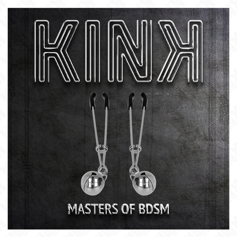 KINK - PINÇAS DE BINO FINAS PRATA 7 CM