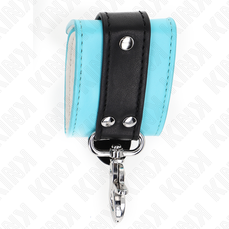 KINK - RETENÇÕES DE PULSO FECHÁVEIS PREMIUM PRETO / AZUL AJUSTÁVEIS 21-28 CM X 5,5 CM