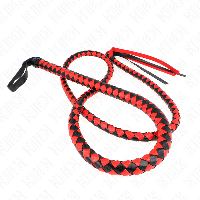 KINK - CHICOTE DE SERPENTE LONGO VERMELHO 210 CM