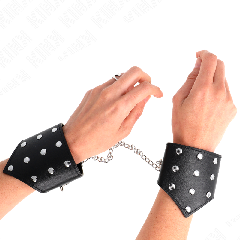 KINK - PULSEIRAS ESTILO PONTO PRETO COM CORRENTE AJUSTÁVEL ??17-23 CM X 8,5 CM