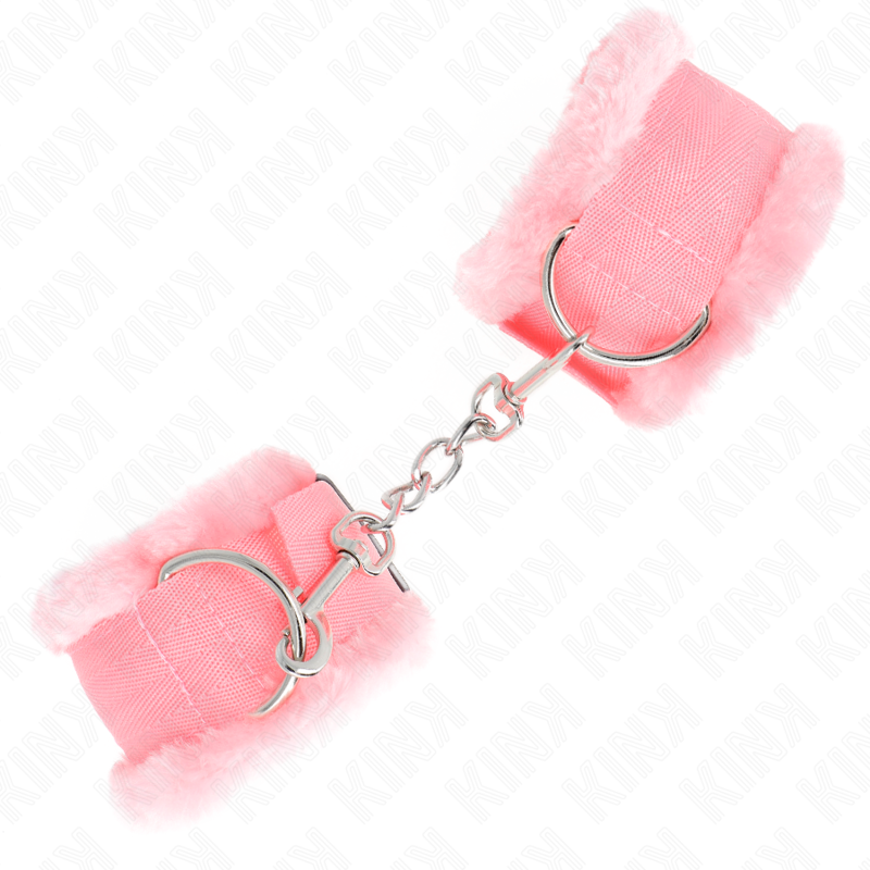 KINK - PULSO FORRO PELUDO ROSA AJUSTÁVEL 17-31 CM X 7 CM