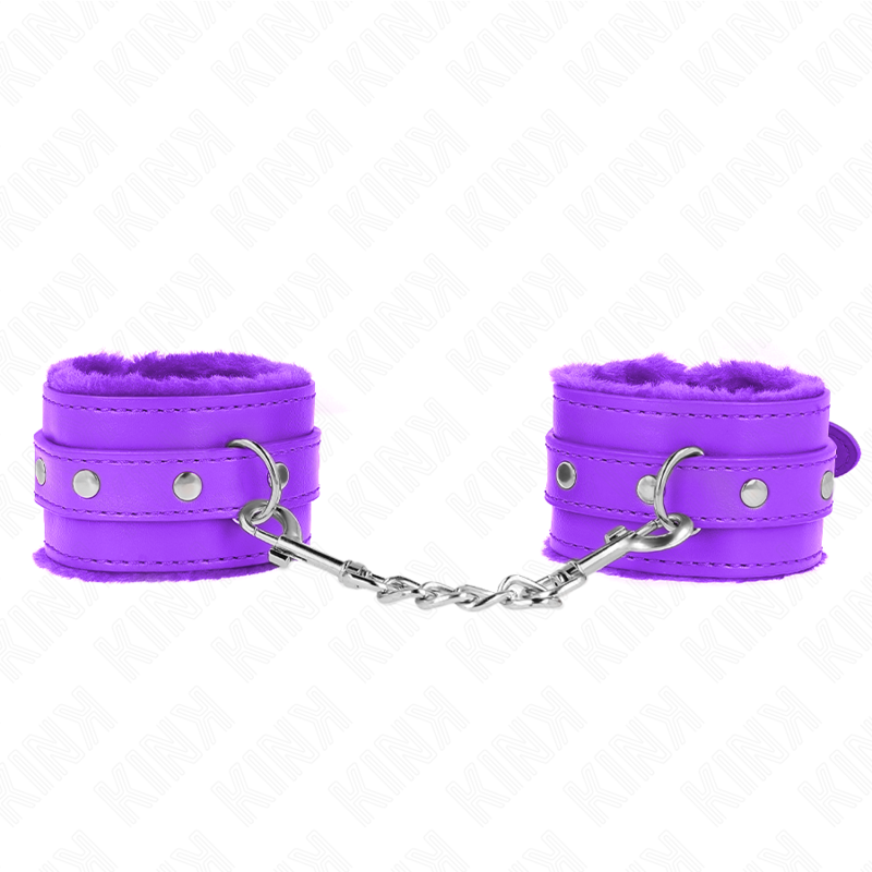 KINK - PULSO FORRO DE PELE PREMIUM ROXO COM CINTO ROXO AJUSTÁVEL 17-29 CM X 6 CM