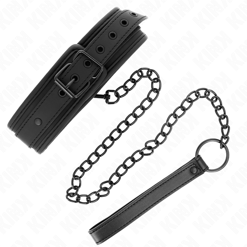 KINK - COLAR DE NEOPRENE BONDAGE MODELO 1 COM CINTO 78 CM AJUSTÁVEL 37,5 X 49,5 CM