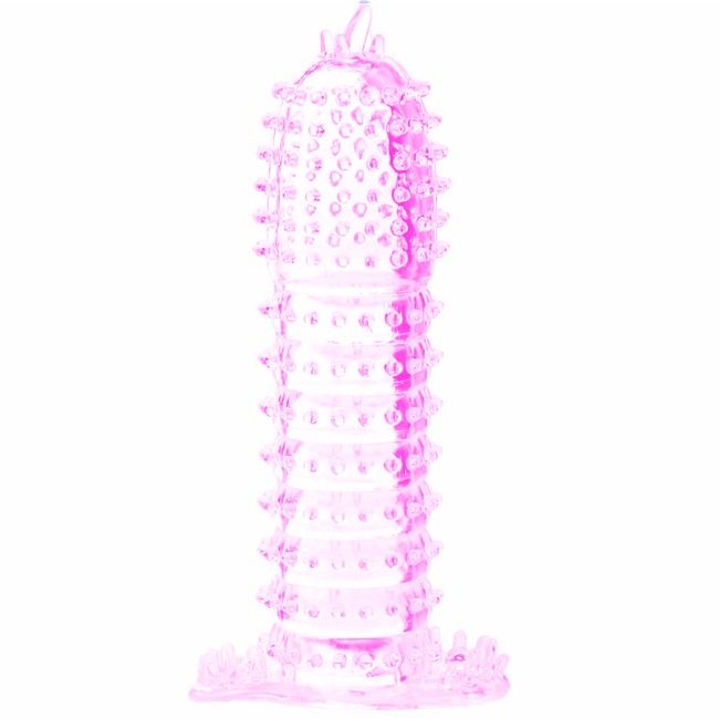 BAILE - BAINHA PARA PÉNIS COM PONTOS ESTIMULANTES ROSA 14 CM