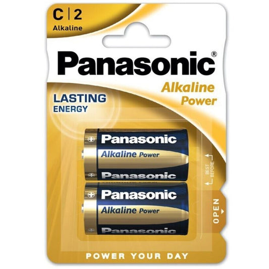 PANASONIC - BRONZE BATTERY C LR14 2 UNIDADES