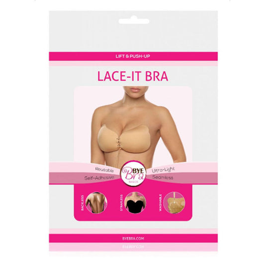 BYE-BRA - LACE-IT APRIMORAMENTO PUSH-UP BEIGE COPO A