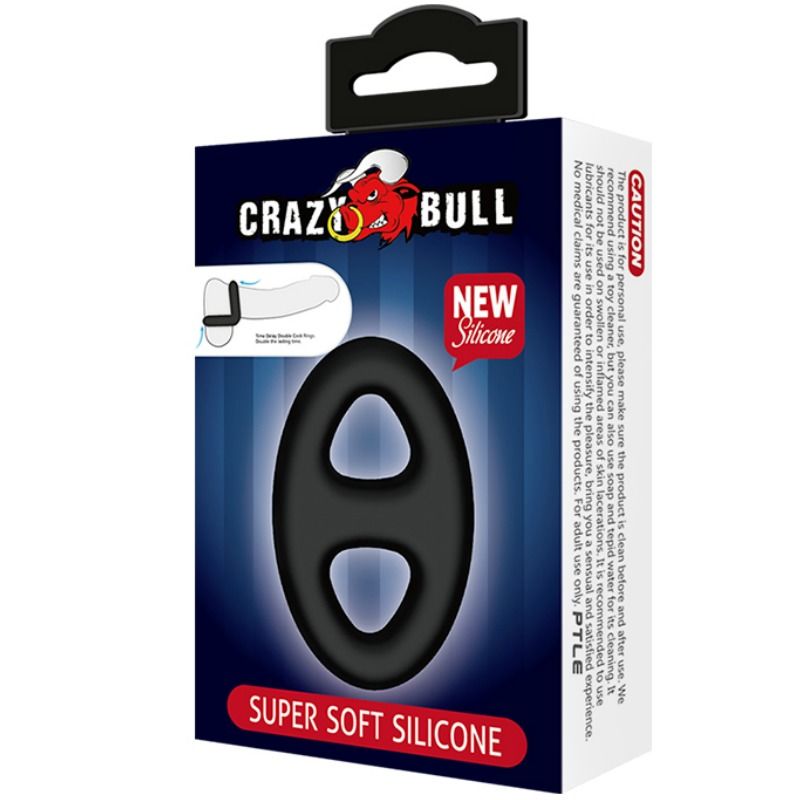 CRAZY BULL - ANEL DE SILICONE DUPLO SUPER MACIO