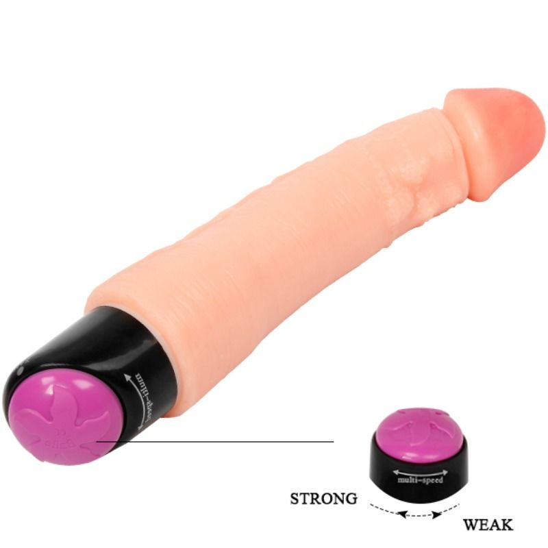 BAILE - VIBRADOR REALISTA FLEXÍVEL 25 CM