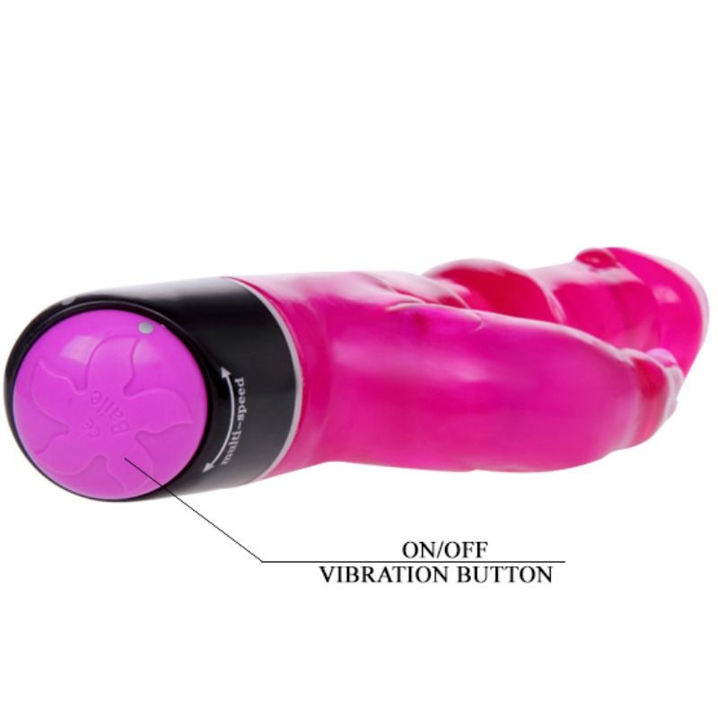 BAILE - VIBRADOR WAVES OF PLEASURE FANTASY COM COELHO 23 CM