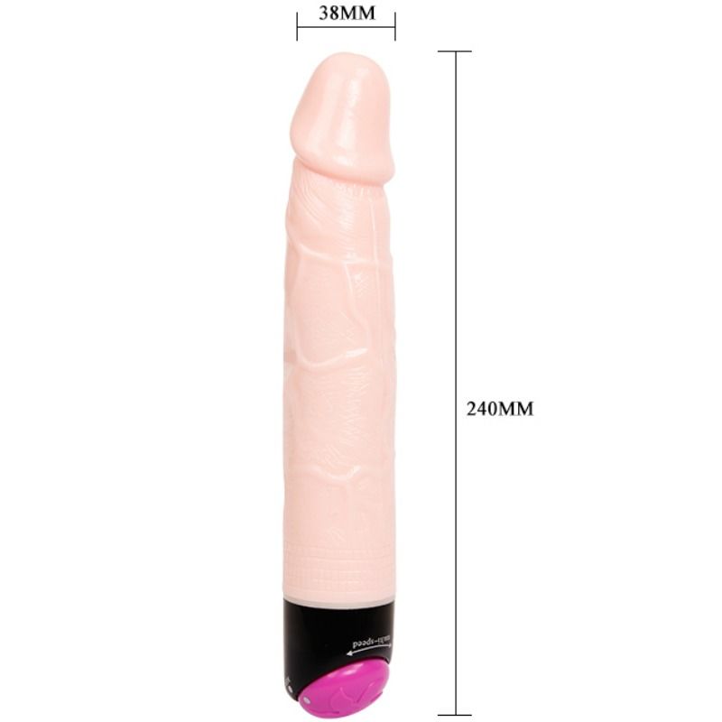 BAILE - VIBRAO E ROTAO SEXUAL COLORIDA 24 CM