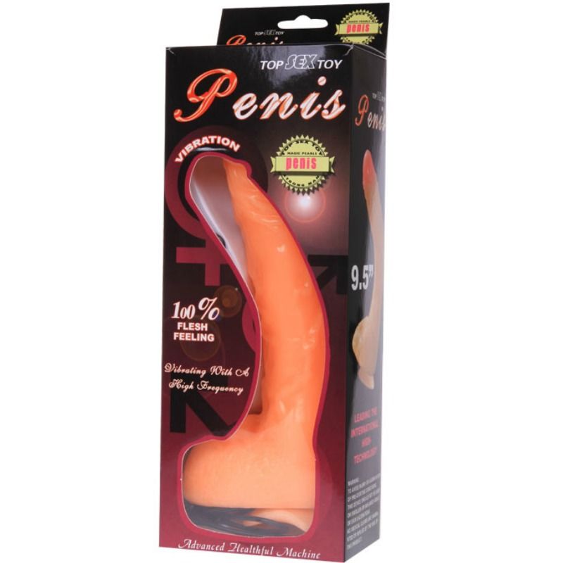 BAILE - DILDO DE VIBRAO DE PÊNIS COM SENSAO REALÍSTICA DE VIBRAO